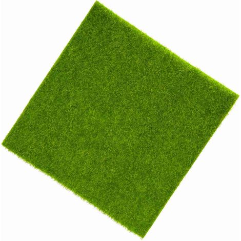 Synthetische Miniatur-Gartendekoration, DIY-Basteltopf, künstlicher Rasen aus Kunststoff (15 x 15 cm) (1/5)