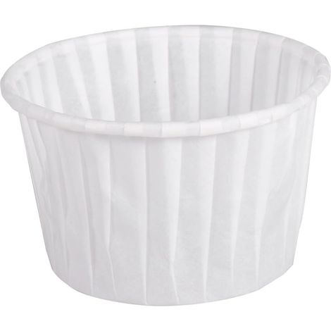 Lot de 60 caissettes de cuisson en papier blanc résistant à l'huile, adaptées à une utilisation au four.-AquaForge (1/5)