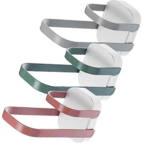 3pcs No Punching Hook Clothes Storage Organizer Hanger Storage Organizer Hanger Stand Laundry Organizer Laundry Room Storage Tie Holder Clip Hangers F (1/5)