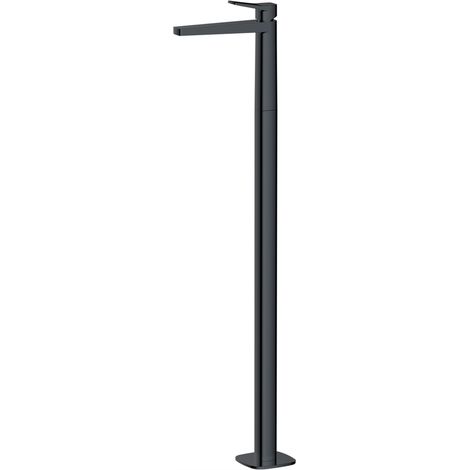 RAK Petit Square Matt Black Floorstanding Basin Mixer Tap - RAKPES3030B (1/2)