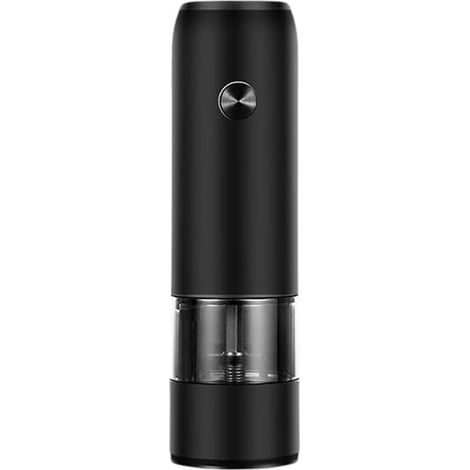 Moulin à poivre électrique, inox, noir, rechargeable (1/5)
