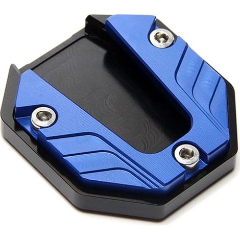 (Bleu) Extension de béquille latérale en alliage d'aluminium pour moto, accessoire moto D7YA maxpower (1/4)