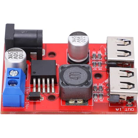 Module Buck 9V/12V/36V vers 5V, alimentation régulée ajustable 3A pour charge de voiture (1/5)