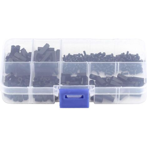 250-teiliges Sortiment an Nylon-M2-Sechskant-Abstandsschrauben (M2-Innengewinde D)