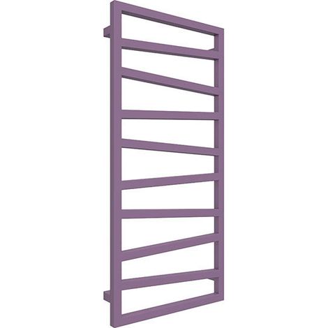 Scaldasalviette ad acqua calda viola 835mm di altezza e 500mm di larghezza - 332 Watt - ZIG835/500ZX4001