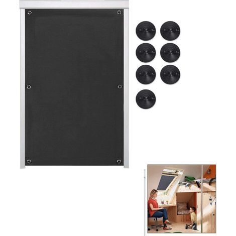 115 cm x 60 cm - 1 pezzo - Tenda oscurante portatile - Tende oscuranti portatili - Tenda oscurante con ventose - tenda oscurante (1/4)