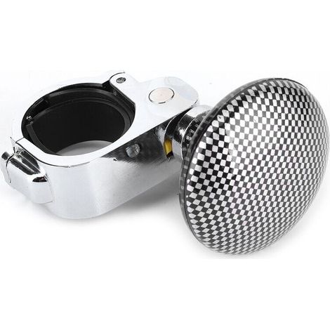 Commande universelle de poignée de propulseur auxiliaire de boule de puissance de bouton de rotation de volant de voiture (modèle de fibre de carbone) (1/4)