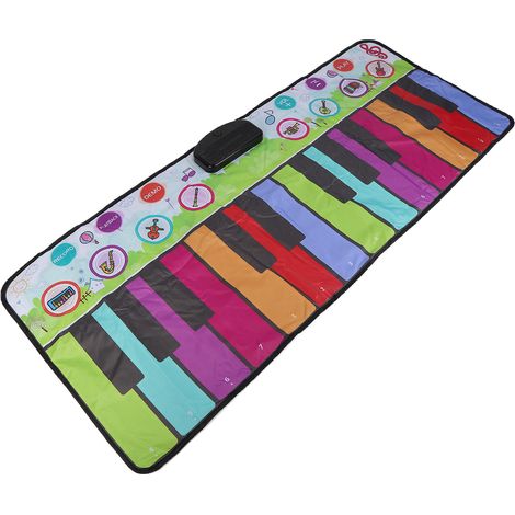 Tapis de jeu musical piano pour enfant, clavier de piano de sol, tapis de danse, tapis de piano éducatif 180C (1/5)