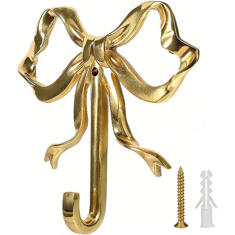 Wall Hook for Decoration, Gold Zinc Alloy, Wall Hook for Decoration (L) (1/5)
