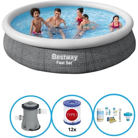 Bestway Bestway Fast Set Ronde - 366x76 cm - 4-pièces S22668 (1/5)