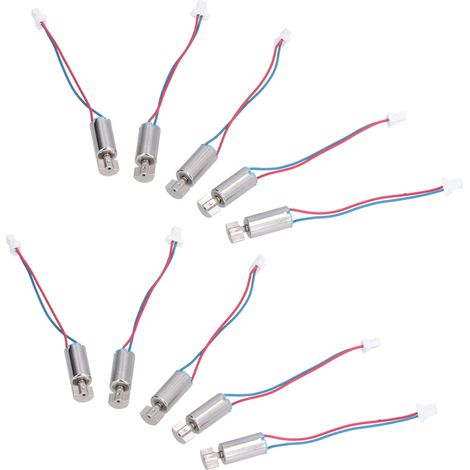 10 moteurs de vibration, 1,5 V-3 V, mini moteurs à coupelle creuse haute précision et haute efficacité de 6 x 12 mm adaptés aux manettes de jeu.