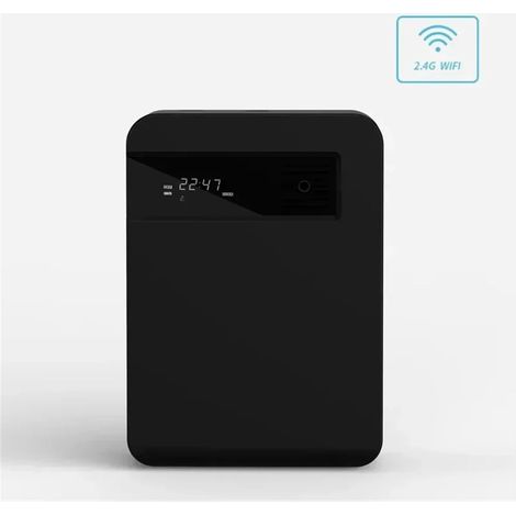 Diffuseur d'arômes (noir WiFi), purificateur d'air parfumé, vaporisateur d'huiles essentielles WiFi (1/4)
