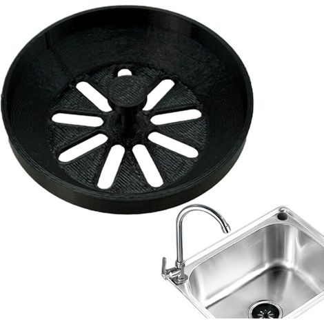 Sink Drain Strainer,Couvercle de Bonde d'Évier Anticolmatant, Accessoire de Cuisine, Piège à Cheveux Renforcé pour Baignoire Buanderie Salle de Bain et Vasque (1/5)