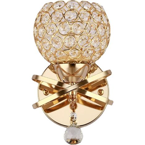 Applique Murale Cristal - Support E27 - Style Moderne - Pour Chambre Salon Couloir - 1 Pièce (1/5)