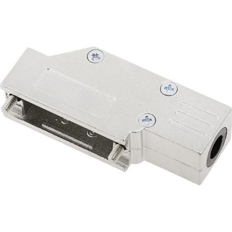 encitech DCMR15-FK-K 6560-0501-02 D-SUB Gehäuse Polzahl: 15 Vollmetall 90 ° Silber 1 St.