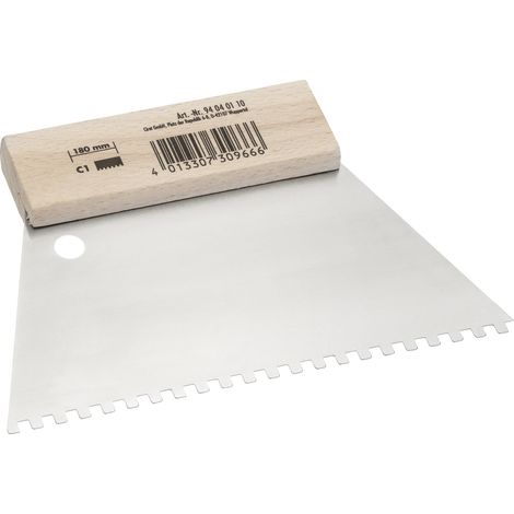 Color Expert Zahnspachtel C1 180 mm Holzgriff Spachtel & Schaber