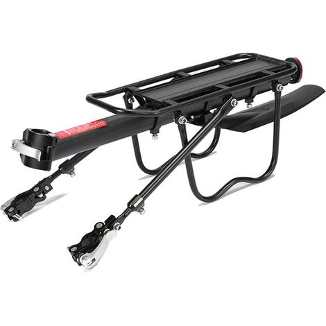 Portabicicletas trasero con guardabarros de liberación rápida Capacidad de 110 lb/50 kg Se adapta a la mayoría de bicicletas de montaña de 26 a 29 pulgadas (1/5)