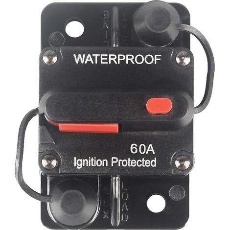 Disjoncteur Réarmable - 12-36 V DC - Étanche IP67 - Montage Surface - Pour Systèmes Audio Auto Bateau Camping-Car Camion - 30 A à 300 A (1/5)