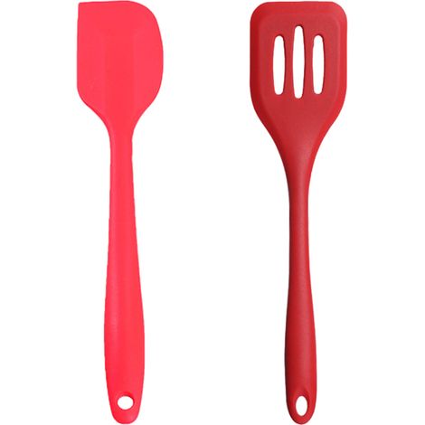 Ensemble de 2 mini-ustensiles de cuisine - Outils de cuisine en silicone avec spatules (1/5)