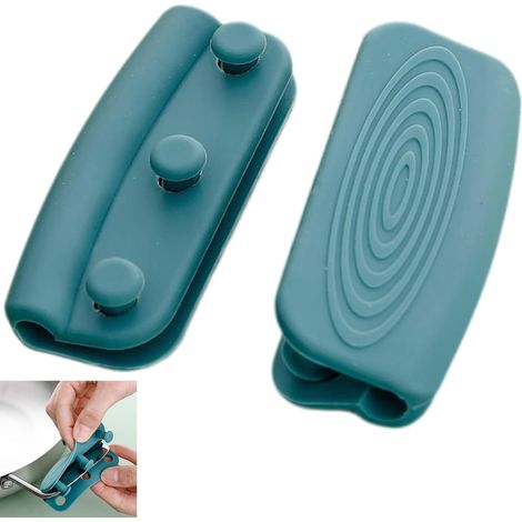 Poignées Chaude Silicone Poignée Casserole - Pack de 2, Vert, Poignées Silicone pour Casseroles, pour Tous Les Types D'ustensiles de Cuisine à PoignéEs Carrées, Rondes Et Incurvées (1/5)