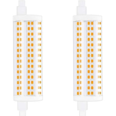 20W 118mm R7s Dimmable Ampoule LED J118 Lumière du jour 4000K 2200lm double extrémité spot équivaut à 200W ampoule halogène pour maison, salon, balcon, hôtel, restaurant, etc(2pcs) [Classe énergétique (1/4)