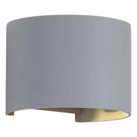 Applique Murale LED 6W IP54 Forme Arrondie - Blanc Chaud / Gris - SILUMEN (1/5)