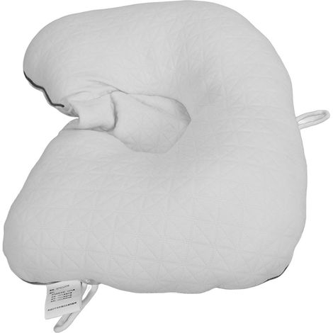Oreiller de tête pour bébé en forme de U, doux, confortable et respirant, avec cordon de serrage, pour la maison, les voyages et la voiture. (1/5)