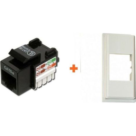 Digitus presa di rete cat.5e utp serie Bticino Now colore sabbia  rj45