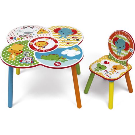 Ensemble de table et chaise en bois Animaux - lets play all day (1/5)