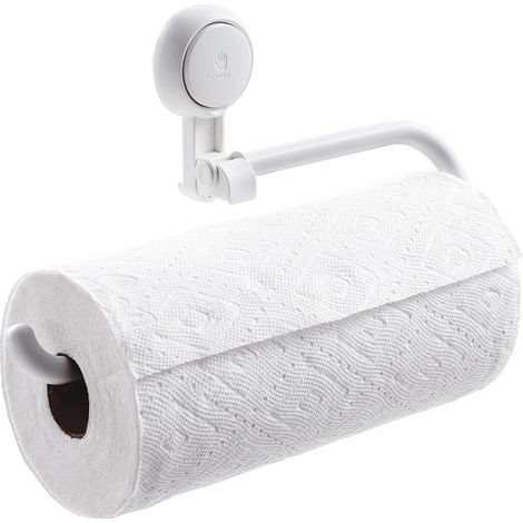 Toilettenpapierhalter mit Saugnapf zur Unterbaumontage, kein Bohren erforderlich, großes Fassungsvermögen, Wandmontage.
