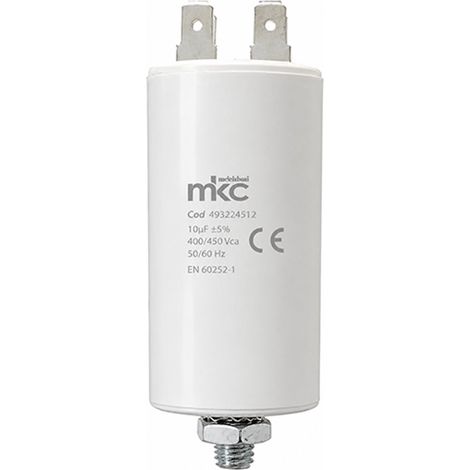 CONDENSATORE DI SPUNTO CON VITE terminale faston 35 UF - 400 / 450 V