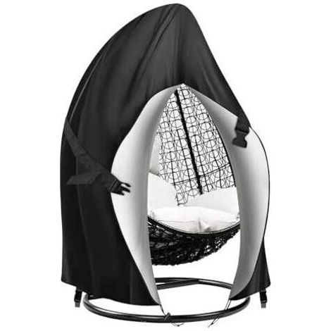 Housse de balancelle double œuf imperméable 230 x 200 cm, robuste et résistante, pour balancelle œuf 2 places, housse de protection pour balancelle de jardin suspendue, housse de protection p (1/5)
