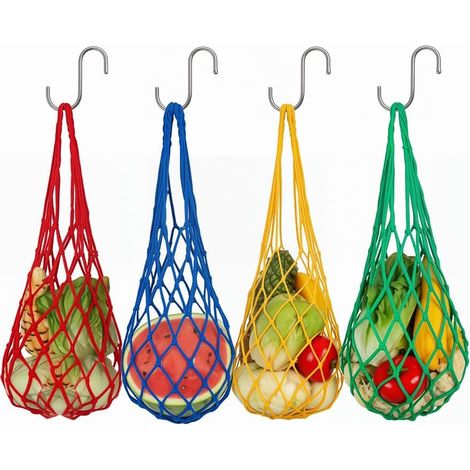 4 Filets Nourriture Poules Suspension Crochet Volaille Légumes Foin Oies (1/5)