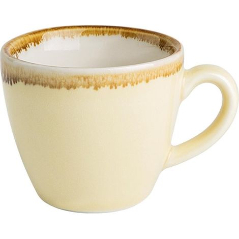 Lot de 6 tasses à expresso 85 ml, en porcelaine beige sable (1/5)