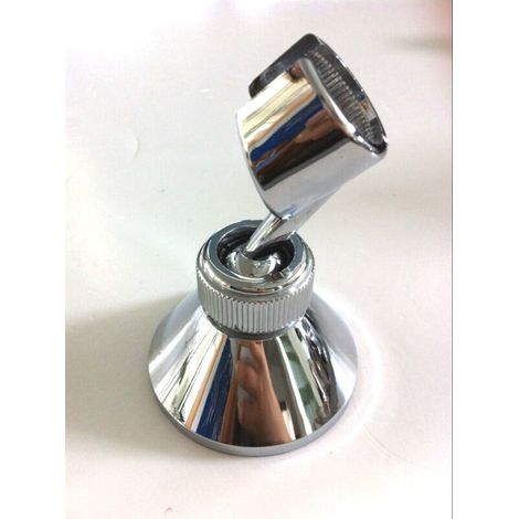 Support de pommeau de douche combiné Chrome mural Support réglable rotatif salle de bain pulvérisateur Base Support pommeau de douche Base (1/4)
