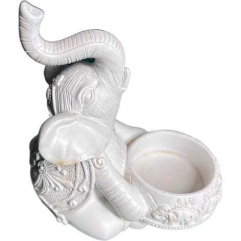Elefantenfigur, Kerzenhalter, Stumpenkerzenständer für Kamin, Esszimmer, Esstisch, Wohnaccessoires-A (1/5)