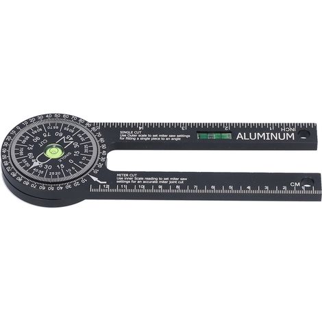 gabarit d'angle pour scie à onglets, outil de mesure d'angle pour métaux, guide de coupe avec niveau (1/5)