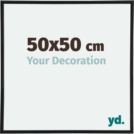 yd. - Cadre photo 50x50 - Noir Mat - Plastique - Annecy
