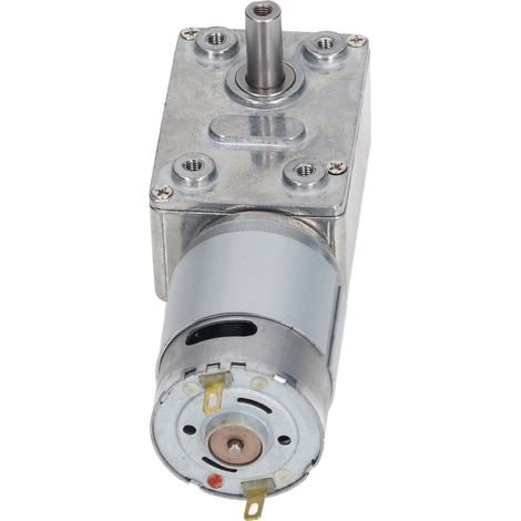 Moteur à engrenages à vis sans fin autobloquant 12V CC 60RPM, sens horaire et antihoraire, pour portail, fenêtre et treuil. (1/5)