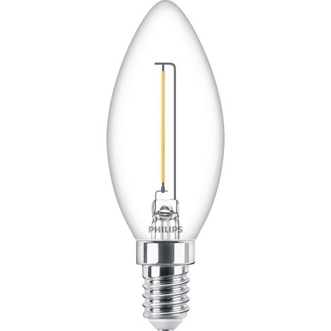 Philips LED classique 15W E14 ampoule transparente blanc chaud (1/5)