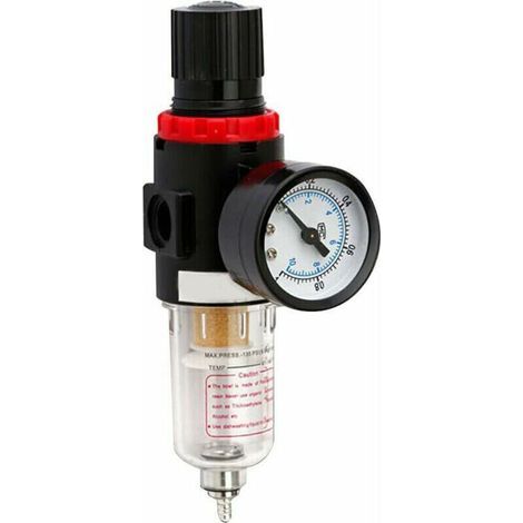 Luftfilterregler, Kompressor-Wasserabscheider, Öl-/Wasserabscheider, Öl-/Wasserfilter für Kompressoren, dient zum Filtern von Feuchtigkeit und zum Schutz von Werkzeugen (1/5)