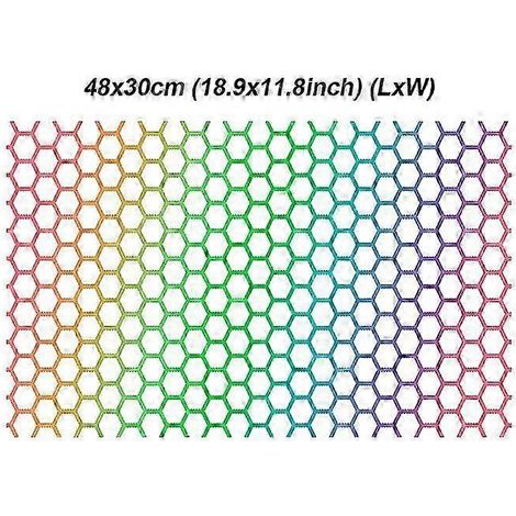 Autocollant nid d'abeille pour phares de voiture, découpe en grille creuse, protection latérale, film adhésif universel pour phares et feux arrière, autocollant de covering pour voiture (1/5)