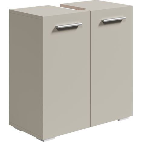 Badplaats Mobile Sottolavabo Jupiter 60 x 30 x 60 cm – Beige – Mobile Bagno – Mobile a Terra (1/3)