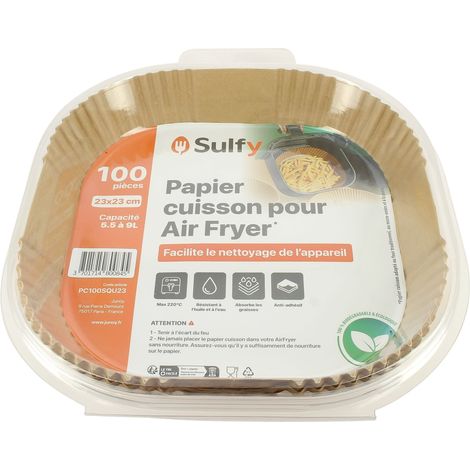 Air fryer backpapier 23x23cm pro 100 (1/3)