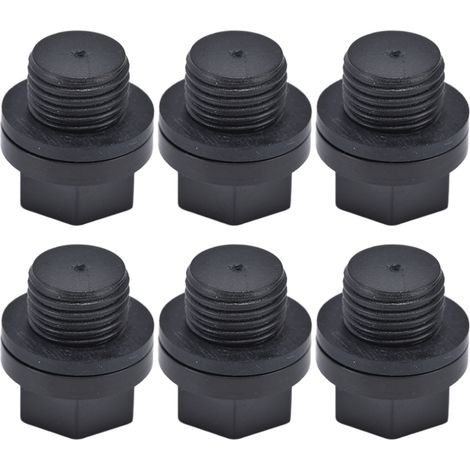 Lot de 10 bouchons de vidange en caoutchouc, finition soignée, utilisation simple, petit volume (1/4 po), pour piscine.