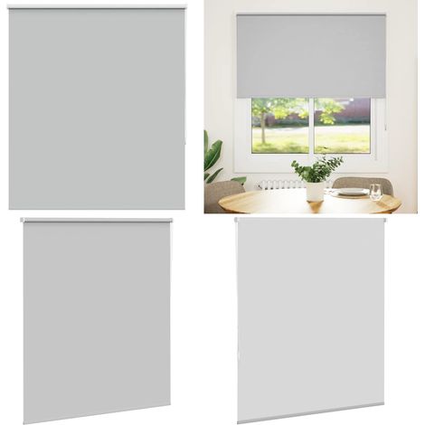 vidaXL Verdunkelungsrollo Hellgrau 140x130cm Stoffbreite 136,6cm (1/5)