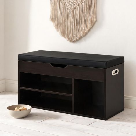 Console nero 80 x 30 x 43 cm (1/5)