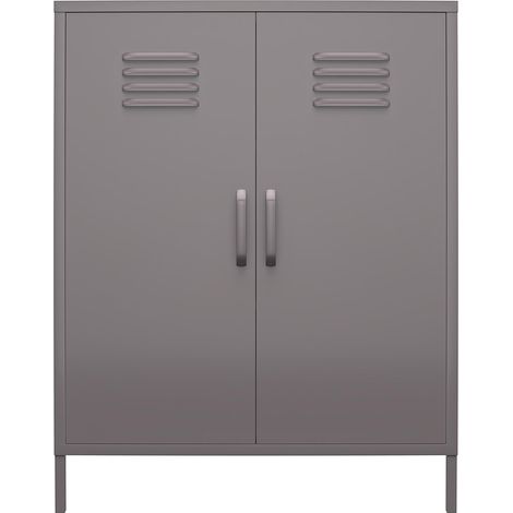 BradfordArmoire à 2 portes en métal gris (1/5)