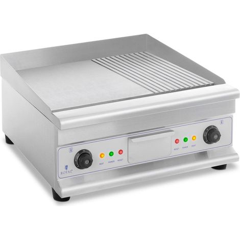 Piastra elettrica doppia rigata plancha 60 cm 6.400 watt 140002861