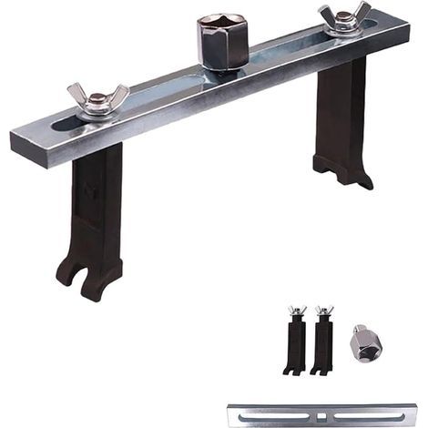 Universel pour Enlever le Couvercle du Réservoir de Carburant et la Pompe à Carburant, Outil Démontage de Réparation Essence Polyvalent Ajustable de 23 à 190 mm avec Clé à Molette (1/5)